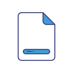 Wall Mural - Footer vector icon stock illustration
