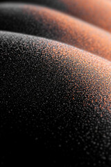 Wall Mural - a close-up view of textured surfaces featuring vibrant orange and black tones, showcasing intricate 