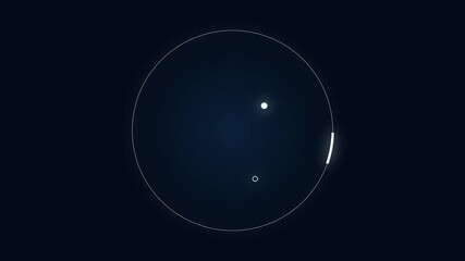 Aufkleber - Abstract Circle and line HUD technological futuristic elements.