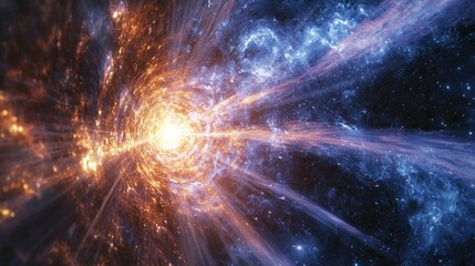 Wall Mural - hypersonic tremble in the string structure of the universe