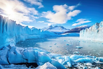 Canvas Print - Perito Moreno Glacier glacier landscape mountain.