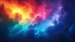 © ifoto - Colorful lightning background, colorful thunderstorm background, colorful stormy sky with dark clouds and bright lightning
