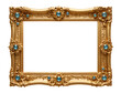 © Genius - Golden frame in baroque style isolated on transparent background