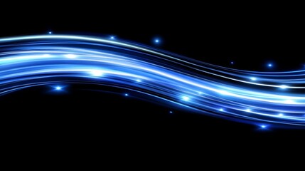 the optical fiber with a stream of digital information. concept of optical fiber communication