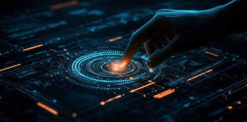 Poster - Next-generation technology era's concept of digital transformation
