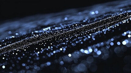 Leinwandbilder - A digital particle wave and light abstract background, a cyber or technology abstract background.