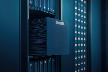 Aufkleber - Modern data storage in a server cabinet