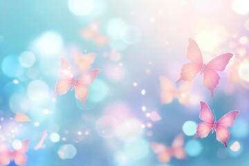 Poster - Butterfly bokeh effect background backgrounds outdoors nature.