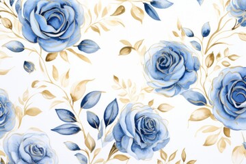 Poster - Rose backgrounds pattern flower.