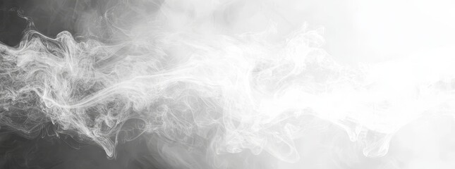 Wall Mural - Cloud or smoke on transparent background that looks real. PNG image of a realistic white cloud or smoke.