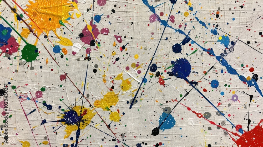 Colorful Abstract Paint Splash Background Art Stock Illustration ...