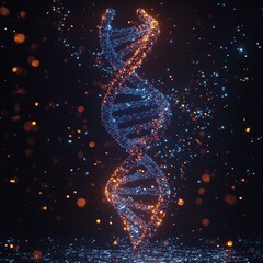 Leinwandbilder - Biotechnology biology biology DNA helix cell genetics medical biotechnology genetics