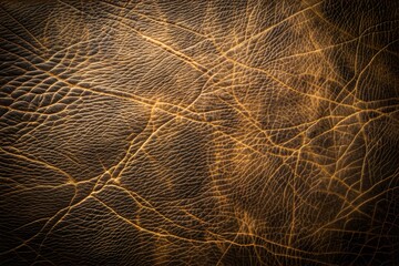 Wall Mural - warm and inviting brown leather texture close-up