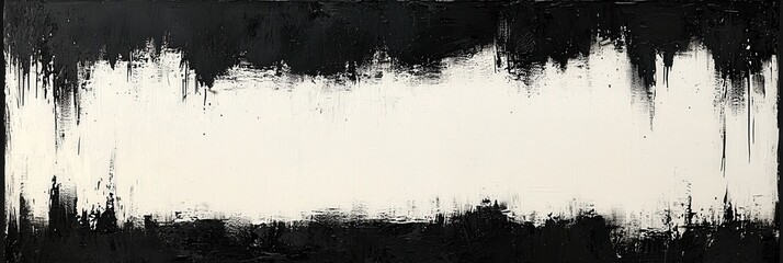 Aufkleber - striking contrast between bold black and white textures, creating a captivating visual effect that invites contemplation