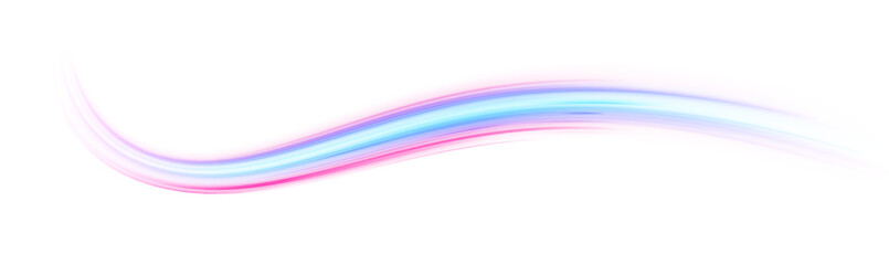 Fototapete - Digital image of light rays, striped lines on a blue light background. Blue wave curved lines for presentations, illustration of articles and publications on technological trends and innovations.