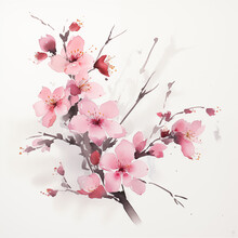 日本の水彩画の春 無料画像 - Public Domain Pictures