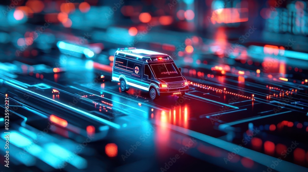 Autonomous ambulance navigating through a smart city with AI-driven ...