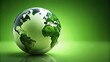 © beng - Green globe symbolizing environment conservation silhouette