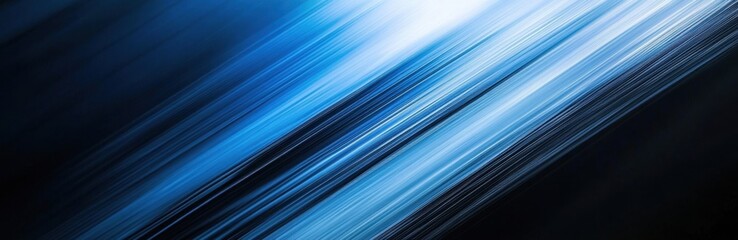 Canvas Print - Blue background, diagonal line gradient, blue and black gradient, gradient texture Generative AI