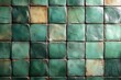 © Vesna - stylish green ceramic tile wall or floor background offering a fresh and modern design wallpaper with ample copy space for branding or creative projects