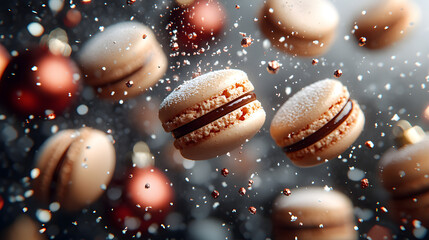 Winter Macarons in Dreamlike Elegance