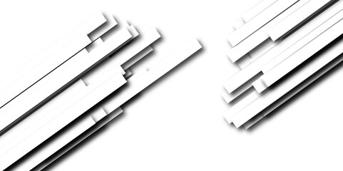 abstract cut out transparent retro funky line pattern design abstract texture. White and gray paper shape design. Texture surface. Metal background. White color technology concept.