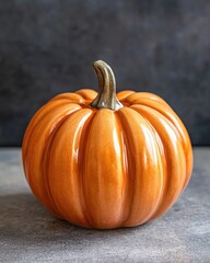 Canvas Print - ceramic pumpkin for festive celebration