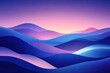 © SKIMP Art - Blue gradient background, simple and smooth lines, a three-dimensional sense of blue waves, a purple sky, minimalist style, simple layout, abstract shapes Generative AI
