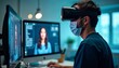 © musfikur - Young Man Engaging with Virtual Reality while Wearing Face Mask, Ideal for Technology and Health-related Concepts