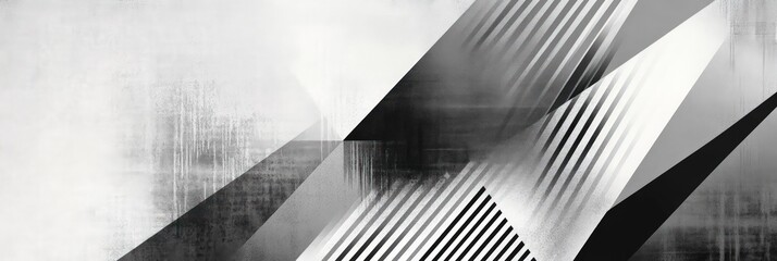Wall Mural - abstract geometric pattern with stripes and lines in grey tones
