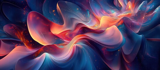 Wall Mural - abstract modern desktop wallpaper design with a futuristic aesthetic