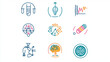 © ImageKing - Icons representing new ideas and discoveries in healthcare and medicine.