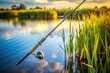 © anulak - Minimalist feeder rod against water and aquatic vegetation