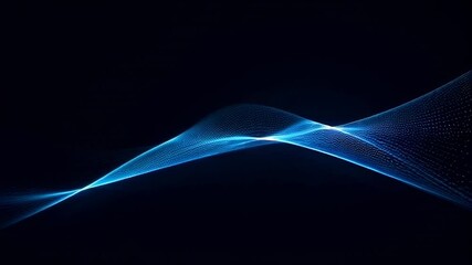 Wall Mural - abstract digital waves in dark space, pattern of energy motion in cyberspace. concept of sound, visu
