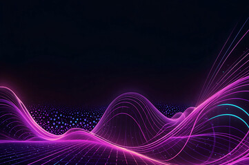 Wall Mural - Fluorescent light waves