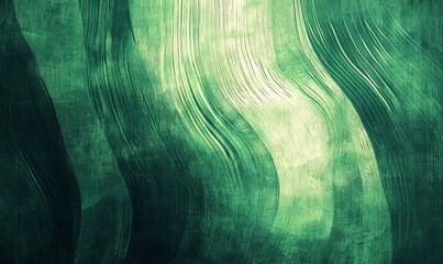 Wall Mural - A green background with wood grain and white lines