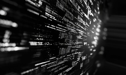 software developer and computer script abstract technological background in programming
