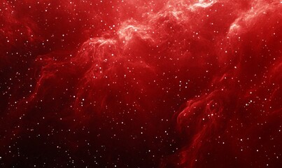 Wall Mural - abstract background with red space nebula