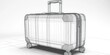 © Lamina - Transparent wireframe design of a suitcase, showing intricate structure and functionality in a sleek, modern concept for travel and mobility.