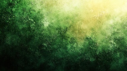 Abstract green and yellow watercolor background with a textured and grunge effect.