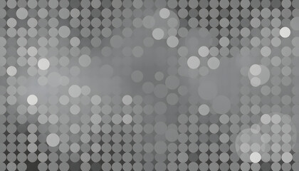 Grey circles mosaic size fading abstract background pattern geometrical design isolated with white highlights, png