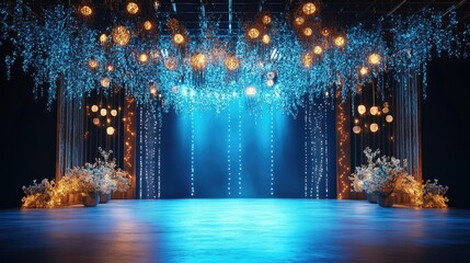 Wall Mural - background illumination for formal themes