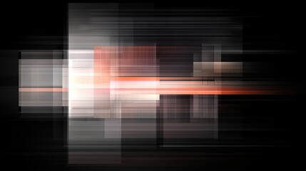 Wall Mural - black and white image with a lot of white and red lines. the image is abstract and has a lot of text