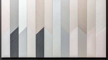 Wall Mural - Wall with a pattern of different colors and textures. The wall is made of wood and has a modern look