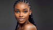 © kenpaul - Charming model with a braided hairstyle, radiating elegance and sophistication in a fashion-forward look