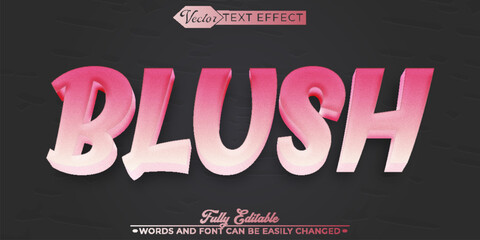 Blush Vector Editable Text Effect Template