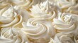 © buraratn - Elegant White Creamy Swirls on a Dessert