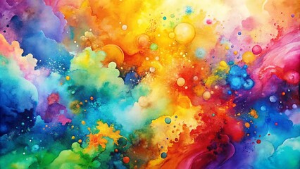 Wall Mural - an abstract symphony of color and form, a tapestry of vivid hues and swirling patterns, evoking a se