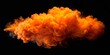 © Indigo Studio - An Abstract Cloud of Orange Ink Drifts in a Dark Void, Its Form Unbound by Gravity, Suggesting a Moment of Unbridled Creative Energy