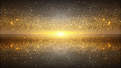Wall Mural - abstract shimmering sea of gold dust spans across the canvas, creating a luxurious and rich texture 